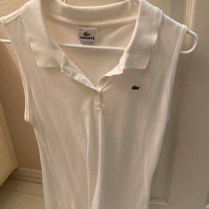 Lacoste white tank- M